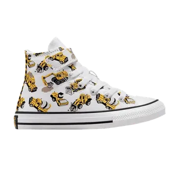 Кроссовки Converse Chuck Taylor All Star EasyOn High PS Construction Truck, белый