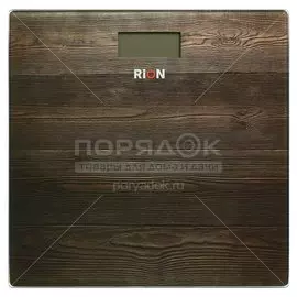 Весы напольные электронные, Rion, Венге PT-973, стекло, до 180 кг, LCD-дисплей