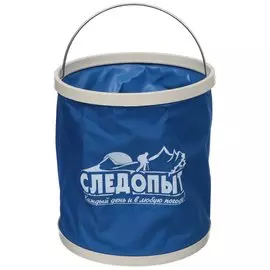 Ведро ткань, 11 л, синее, хозяйственное, складное, Следопыт, PF-CT-F04