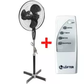 Вентилятор напольный, Lofter, FS40-A17R, 35 Вт, 3 скорости, поворотный, с ПДУ, FS40-A17R
