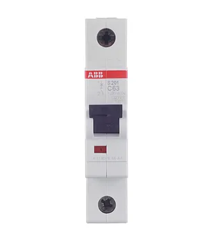 Автоматический выключатель ABB S201 (2CDS251001R0634) 1P 63А тип С 6 кА 220 В на DIN-рейку