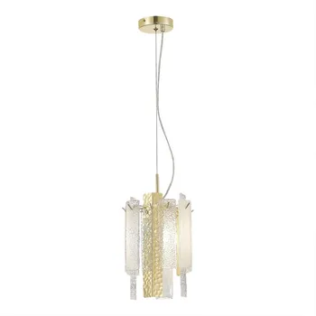Подвесной светильник ST Luce Scolare SL1636.203.01 Золотистый/Белый, Золотистый E14 1*40W