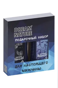 Набор д/мужчин Dream Nature с экстрактом водорослей шампунь 250 мл + гель д/душа 250 мл