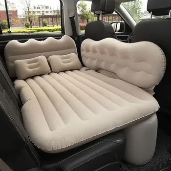 Туристический матрас для автомобиля SUV, Удобный туристический матрас с флокировкой сзади, переносной Автомобильный надувной матрас, коврик для сна в машину
