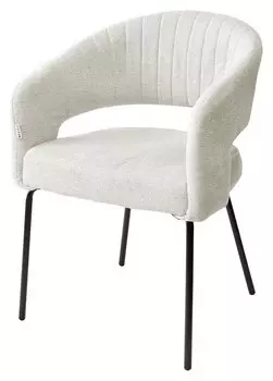 Стул SNUG WZ2042-01 молочный фактурный велюр/ черный каркас, M-City