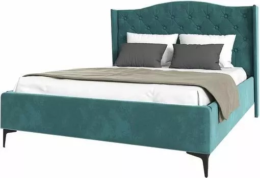 TANGO кровать 1400х2000 Велюр Бирюзовый