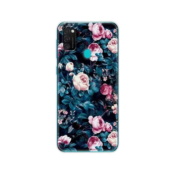 Чехол для Samsung M21, 6,4 дюйма, силиконовый мягкий чехол из ТПУ для Samsung Galaxy M21 M 21 SM-M215FZGUSER m215, задняя сумка для телефона, защитный чехол Samsung M21