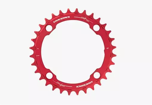 Звезда велосипедная Race Face Narrow Wide, 104x38T, red, RNW104X38RED