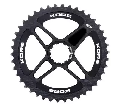 Звезда задняя Kore Rear Sprocket, 42T, 10 скоростей, черная, SRAM совместимая, KCRR0242BAT
