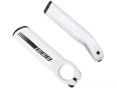 Рога велосипедные BBB LightStraight, 95 мм, белый, алюминий, BBE-17