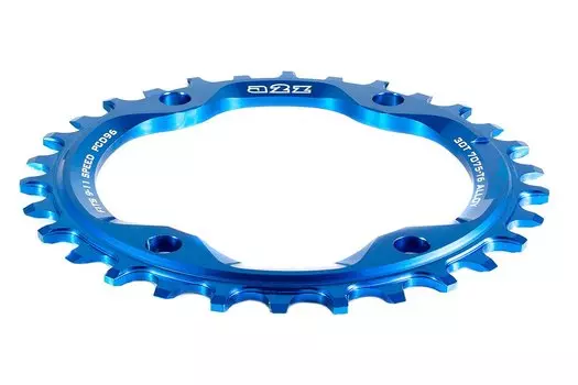 Звезда передняя A2Z NW chainring, 30T, алюминий, синий, NW-30T-96-4