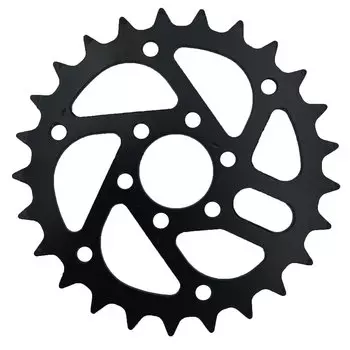 Звезда передняя BMX KENLI, 1/2''x1/8''х25Т. сталь. черная, KL-C115