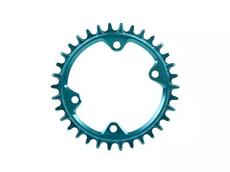 Звезда передняя Garbaruk 96 BCD (Shimano M6000/7000/8000) Round 36T, голубой, 5907441524797