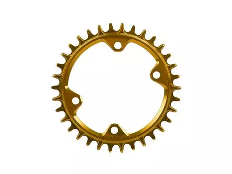 Звезда передняя Garbaruk 96 BCD (Shimano M6000/7000/8000) Round 38T, золотой, 5907441537261