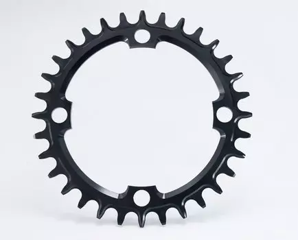Звезда передняя Garbaruk 96 BCD Shimano Symmetric Round, 32T, черный, 4820032110517