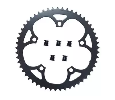 Звезда передняя PROWHEEL, 53T, BCD130, на пятилапку, сталь, чёрный, ZTB21216