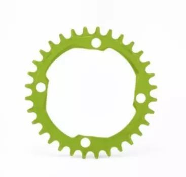 Звезда велосипедная Garbaruk, передняя, 104 BCD Round 32T Green, 5907441516969