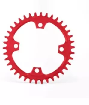 Звезда велосипедная Garbaruk, передняя, 104 BCD Round 38T Red, 5907441517195