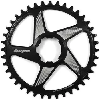 Звезда велосипедная HOPE Spiderless RX Chainring, для системы с прямым монтажом, 38Т, узкий/широкий, черный, RR38RXSPN