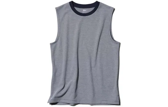 Майка мужская молочно-белый Uniqlo, слоновая кость