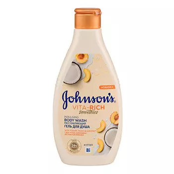 Johnsons Гель для душа с йогуртом, кокосом и экстрактом персика «Johnson's Vita-Rich Расслабляющий», 250 мл (Johnsons, )