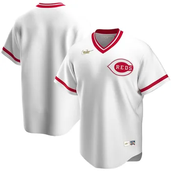 Мужская белая футболка команды Cincinnati Reds Home Cooperstown Collection Team Nike