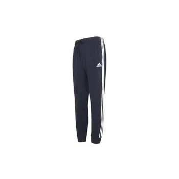 Adidas 3-полосные зауженные брюки из французского терри Мужские спортивные повседневные брюки Синий Черный GK8888 XL