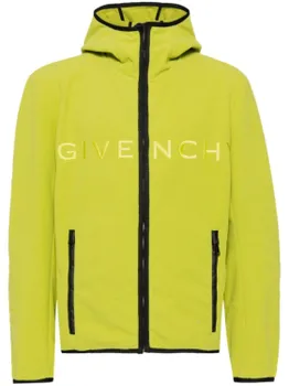 Фактурная куртка с капюшоном Givenchy, зеленый