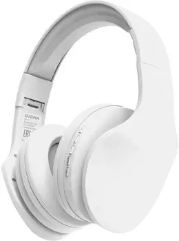 Беспроводная гарнитура Digma BT17W, белый (BT17W)