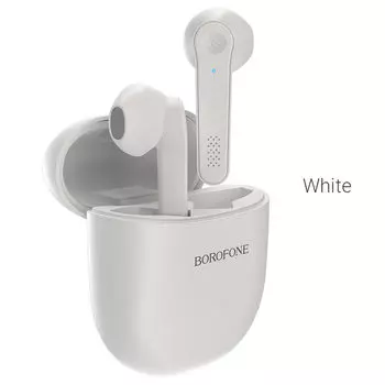 Беспроводная гарнитура Borofone BE49 Serenity, белый (BE49)