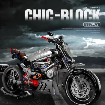 M1000RR гоночный мотоцикл детский собранный строительный блок игрушки подарок для мальчиков 803PCS