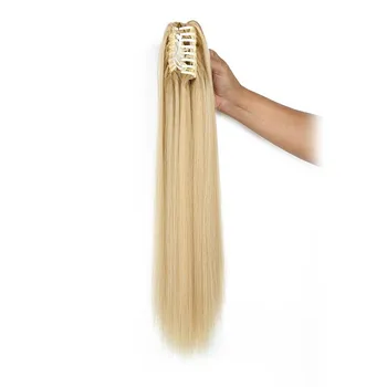 LISI HAIR Искусственный парик Коготь Хвост Женская мода Черный Коричневый Наращивание волос Длинный прямой хвост Несколько цветов на выбор
