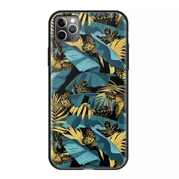 Чехол-накладка Deppa Glass Case для смартфона Apple iPhone 11 Pro Max, пластик, TPU, принт джунгли (87268)