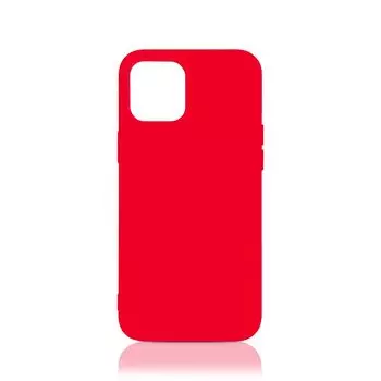 Чехол-накладка DF для смартфона Apple iPhone 12 Pro Max, силикон, микрофибра, красный (DF iOriginal-06 (red))