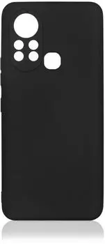 Чехол-накладка DF для смартфона Infinix Hot 11s, силикон, черный (inCase-02)