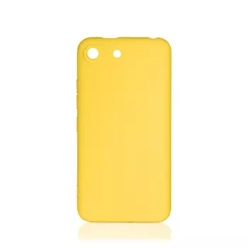 Чехол-накладка DF для смартфона Itel A25, силикон, желтый (itCase-01)