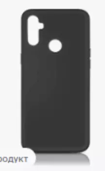 Чехол-накладка DF rmOriginal 16 для смартфона Realme C21Y, силиконовый с микрофиброй, черный (DF rmOriginal-16)