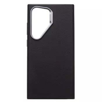 Чехол-накладка Cellis SM032 SafeMag для смартфона Samsung Galaxy S24 Ultra, натуральная кожа, черный (237510)