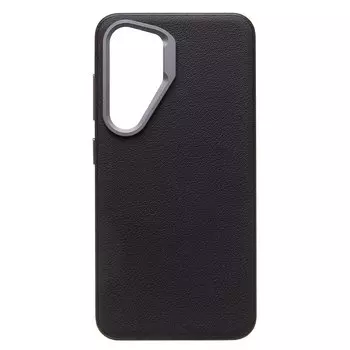 Чехол-накладка Cellis SM032 SafeMag для смартфона Samsung Galaxy S24, натуральная кожа, черный (237508)
