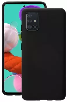 Чехол-накладка Deppa 31726 для смартфона Samsung Galaxy A51 (2020), TPU, черный (87416)