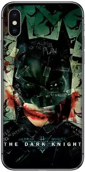 Чехол-накладка Deppa для смартфона Apple iPhone X/XS, TPU, черный Batman04 (124258)