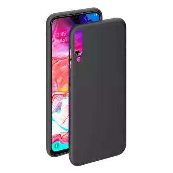 Чехол-накладка Deppa для смартфона Samsung Galaxy A70 (2019), TPU, черный (87194)