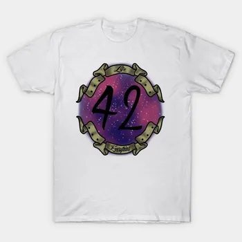 Футболка женская Life Universe And Everything Harajuku Print Kawaii футболка летняя женская футболка с коротким рукавом топ футболка S розовый