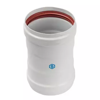 Элемент дымохода соединительный адаптер внутренний Stout SCA-0080-010135 для труб DN80 п/п