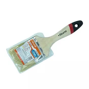 Кисть плоская Sturm 9040-22-075 Euro 3" (75 мм), натуральная щетина