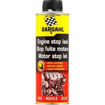 Стоп-течь для двигателя Bardahl Engine Stop Leak, бутылка 300мл, арт. 1107B