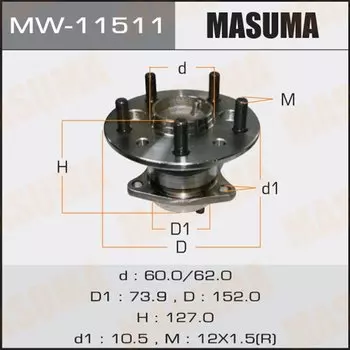 Ступичный узел MASUMA rear CAMRY/ ACV30
