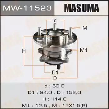 Ступичный узел MASUMA rear VENZA / AGV10L, GGV10L RH (with ABS)