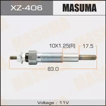 Свеча накаливания "Masuma" PZ-36 /R2 (1/10/100)