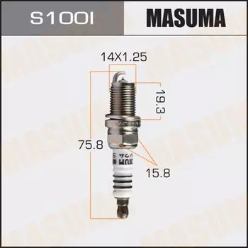 Свеча зажигания Masuma Iridium с иридиевым электродом, арт. IK16